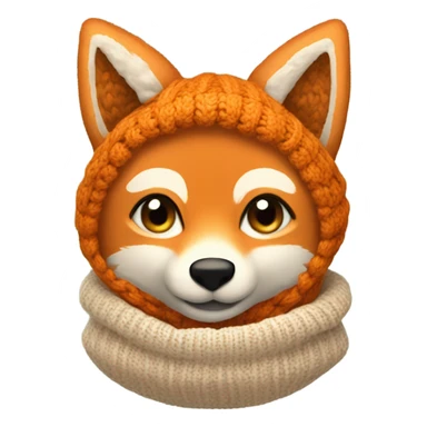 Fox sweater knit sticker