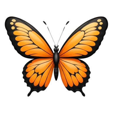 flying butterfly sticker