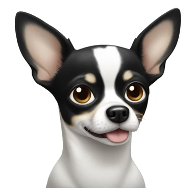 Black and white Chihuahua sticker