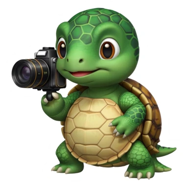 cheongsam ancient turtle with camera sticker