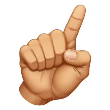 fist with the thumb between the middle and pointer finger sticker