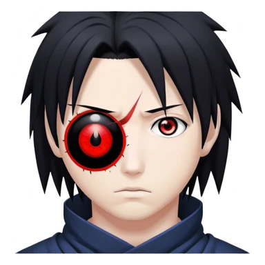 Sasuke with sharingan sticker