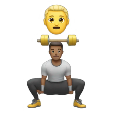 man lifting dumble sticker