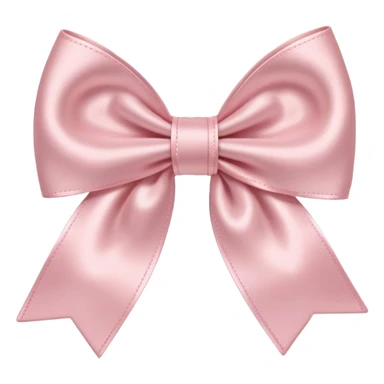 Pale pink slip bow sticker