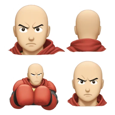 Saitama serious punch sticker