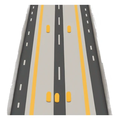 long street with two sidewalks sticker