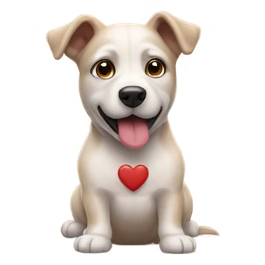 Perro enamorado sticker