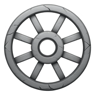 a round shaped stone Wheel sticker