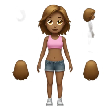 Women lower body female characteristics sticker