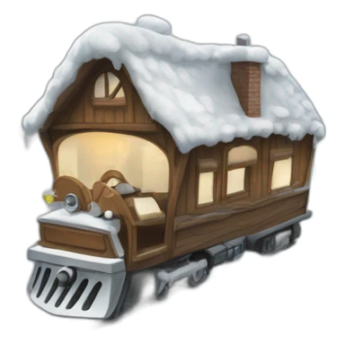 Tour Effel en hiver sticker