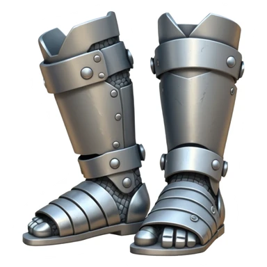  Feet armor Emoji fantasy pixel art style sticker