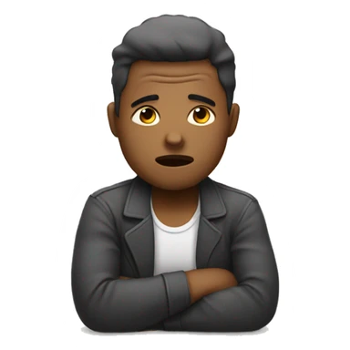 A emoji who is tired sticker