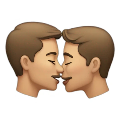 Gay kiss sticker