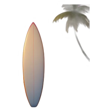 surfboard on the beach at sunset sticker