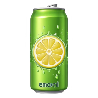 energy drink green tea and lemon sticker