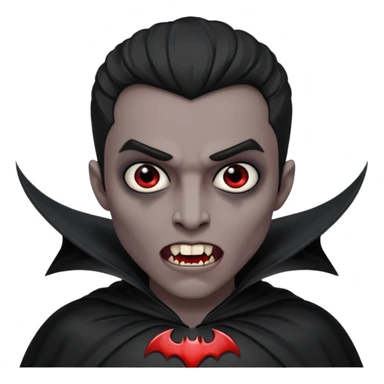 Black vampire sticker