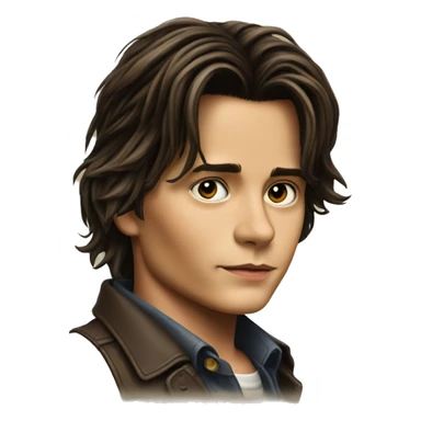 Young johnny depp sticker