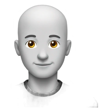 BALD MAN MAKING X SIGN WITH HIS ARMS IN BLACK COLOR sticker