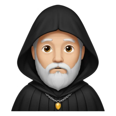 A wandering philosopher in a long black cloak sticker