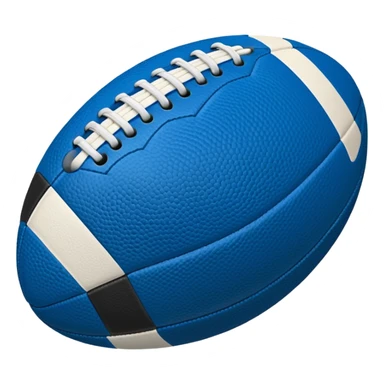blue football ball sticker