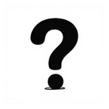 question mark icon hand drawn doodle style sticker