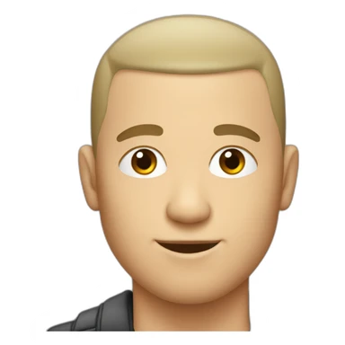 Buzz cut white guy sticker