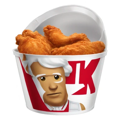kfc chicken bucket  sticker