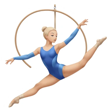 esame test compito verifica studiare danza aerea blu sticker