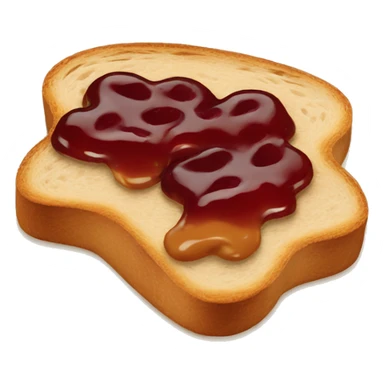 Toast Peanut butter with jam sticker