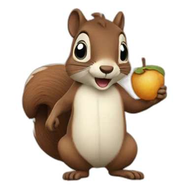 Squirrel in Crater Lake sticker