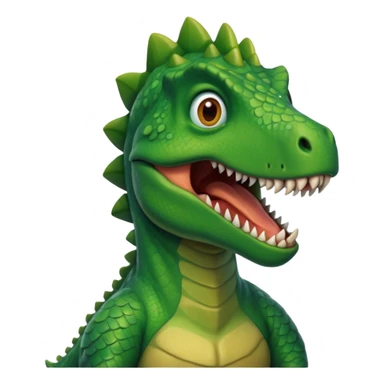 Man head with dinosaur body  sticker