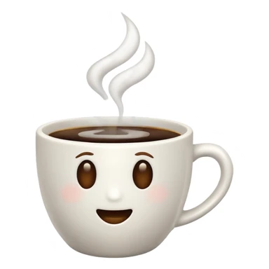 Coffee cup no face sticker