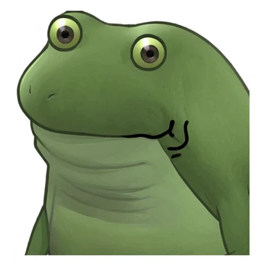 durchfall, green bufo frog meme style sticker
