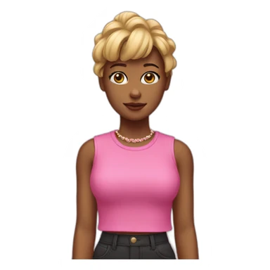 Lisa black pink sticker