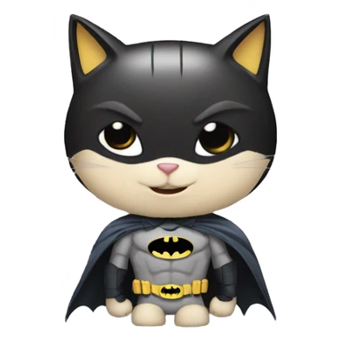 Batman in cat  sticker