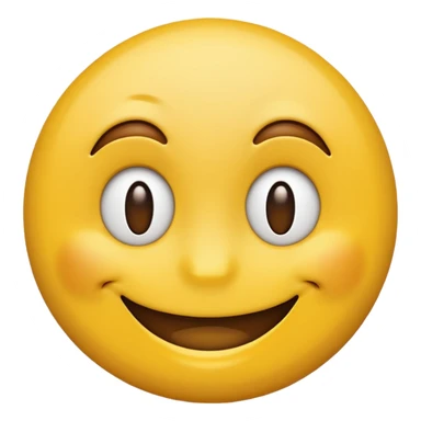 Half yellow half brown. No background. Make it look like an emoji. In smiley format. No hair sticker