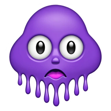 just the word "bitch" written in purple sticker