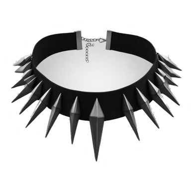 Black choker necklace with spikes sticker