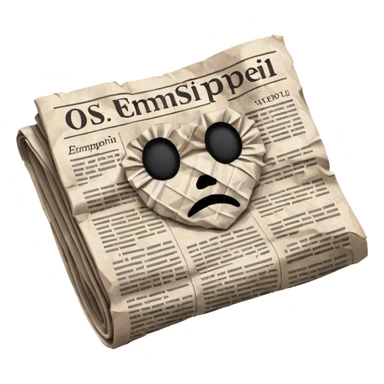 black newspaper sticker