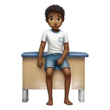 child at the doctor sticker