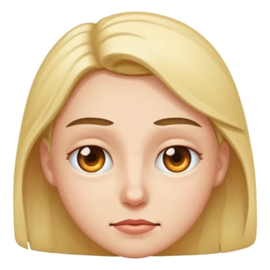 three quarter head squinting eye sticker