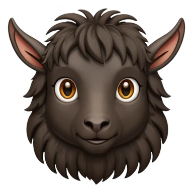 black goat sticker