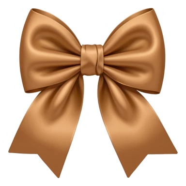 Light brown bow  sticker
