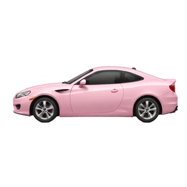 light pink car sticker