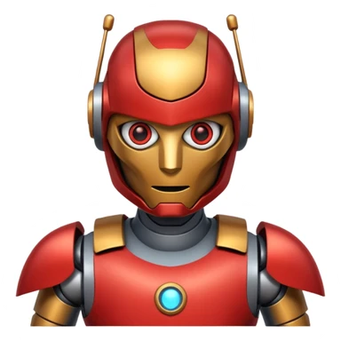 robot like ironman sticker
