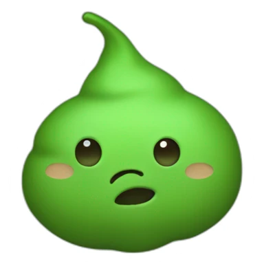 Green poop sticker