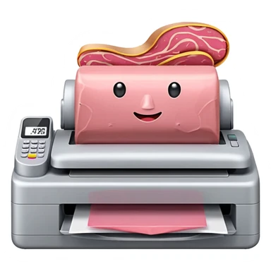 spam meat fax machine sticker