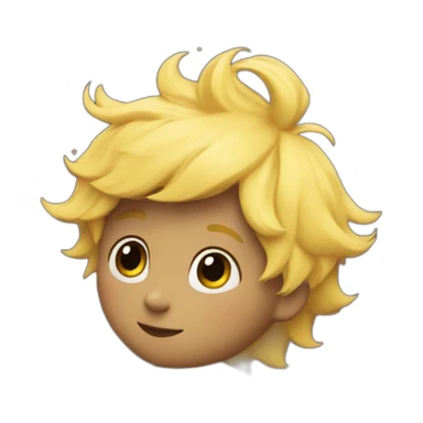 The Little Prince on a planet sticker