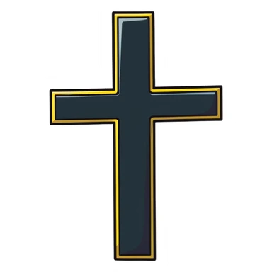 big cross sticker