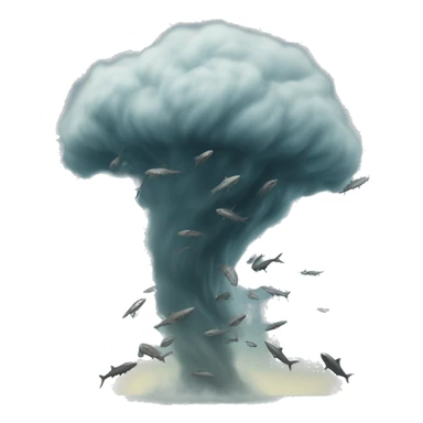 tornado full of sharks sticker